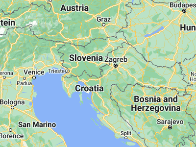 Map showing location of Črnomelj (45.57111, 15.18889)