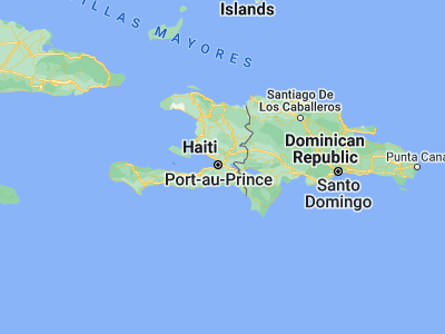 Map showing location of Croix des Bouquets (18.575, -72.225)
