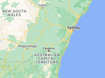 Map showing location of Crookwell (-34.45925, 149.47138)