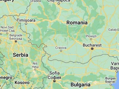 Map showing location of Cruşeţu (44.63333, 23.66667)