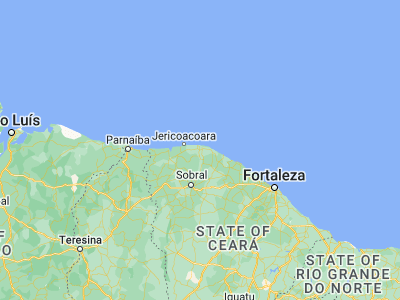 Map showing location of Cruz (-2.91778, -40.17167)