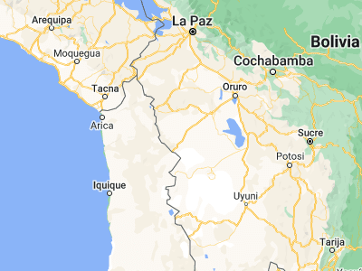 Map showing location of Cruz de Machacamarca (-18.88395, -68.41989)