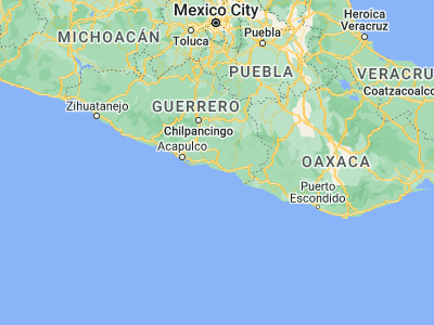 Map showing location of Cruz Grande (16.72352, -99.12367)
