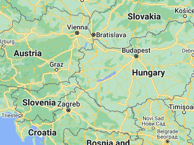 Map showing location of Csabrendek (47.01356, 17.29108)