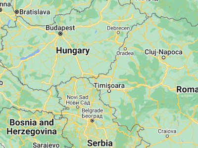 Map showing location of Csanádpalota (46.25, 20.73333)