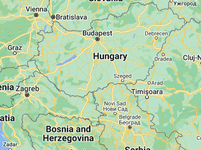 Map showing location of Császártöltés (46.42194, 19.18361)