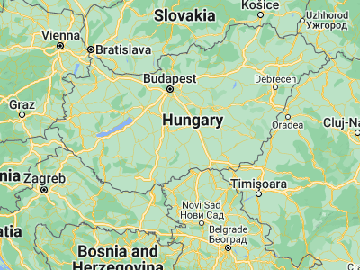 Map showing location of Csengőd (46.71543, 19.26802)