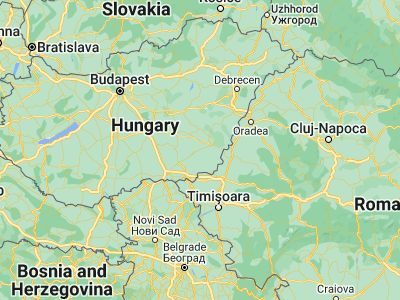 Map showing location of Csorvás (46.63333, 20.83333)