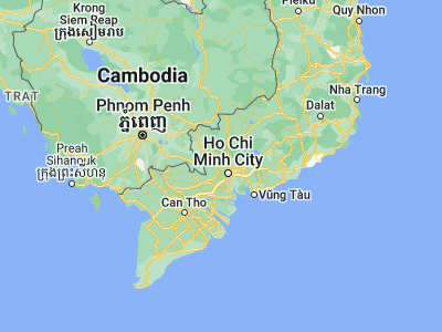 Map showing location of Củ Chi (10.96667, 106.46667)
