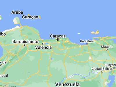 Map showing location of Cúa (10.15892, -66.88575)