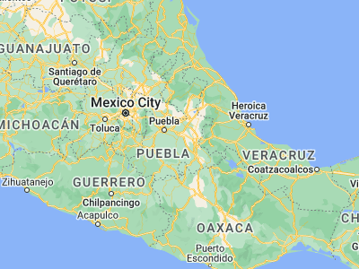 Map showing location of Cuapiaxtla de Madero (18.91462, -97.82031)