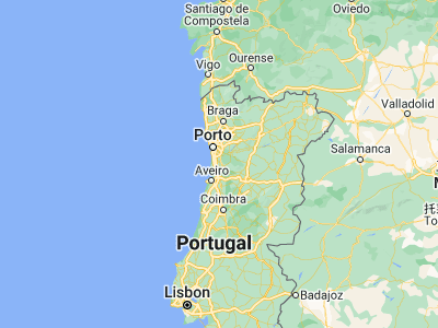 Map showing location of Cucujães (40.87413, -8.50687)