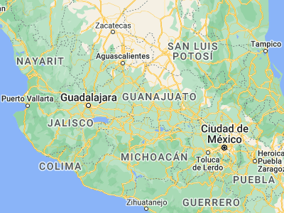 Map showing location of Cuerámaro (20.62498, -101.67201)