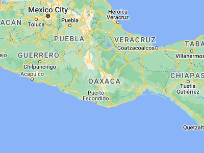 Map showing location of Cuilapan de Guerrero (16.97809, -96.78137)