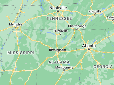 Map showing location of Cullman (34.17482, -86.84361)