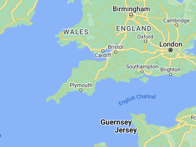 Map showing location of Cullompton (50.8553, -3.39268)
