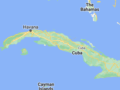 Map showing location of Cumanayagua (22.14944, -80.20222)