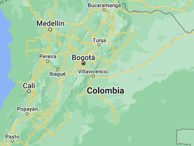 Map showing location of Cumaral (4.2708, -73.48669)