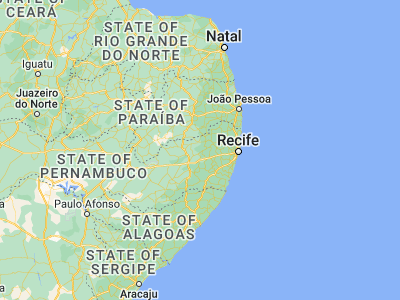 Map showing location of Cumaru (-8.00611, -35.69722)
