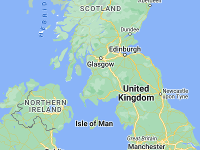 Map showing location of Cumnock (55.45445, -4.26644)