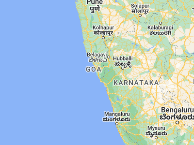 Map showing location of Cuncolim (15.16667, 73.98333)