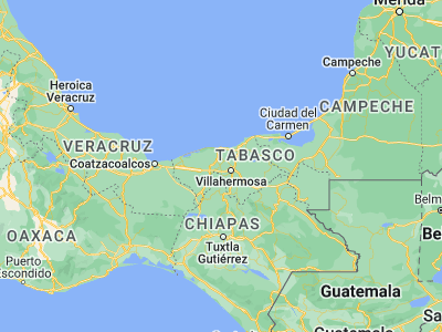 Map showing location of Cunduacán (18.06562, -93.17698)
