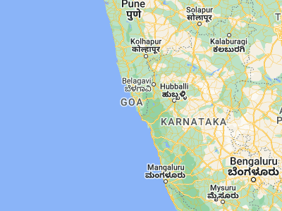 Map showing location of Curchorem (15.25, 74.1)