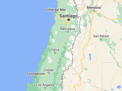 Map showing location of Curicó (-34.98333, -71.23333)