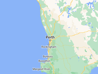 Map showing location of Currambine (-31.73306, 115.74766)