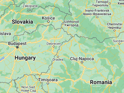 Map showing location of Curtuiuşeni (47.55, 22.2)