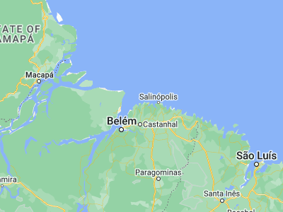 Map showing location of Curuçá (-0.72889, -47.84806)