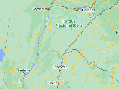 Map showing location of Curuzú Cuatiá (-29.79171, -58.0546)