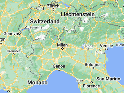 Map showing location of Cusano Milanino (45.55307, 9.18344)