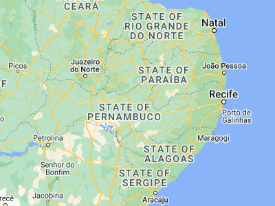 Map showing location of Custódia (-8.0875, -37.64306)