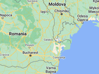 Map showing location of Cuza Vodă (45.6, 27.78333)