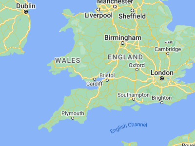 Map showing location of Cwmbran (51.65446, -3.02281)