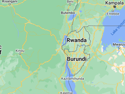 Map showing location of Cyangugu (-2.4846, 28.9075)