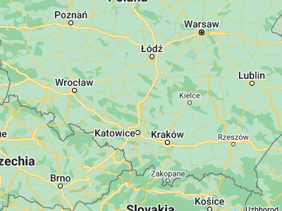 Map showing location of Częstochowa (50.79646, 19.12409)