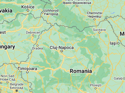 Map showing location of Dăbâca (46.98333, 23.66667)
