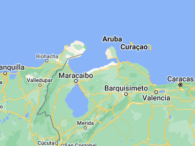 Map showing location of Dabajuro (11.02273, -70.67769)