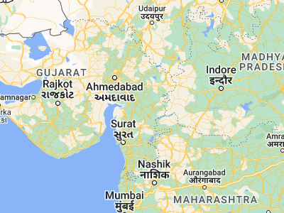 Map showing location of Dabhoi (22.18333, 73.43333)