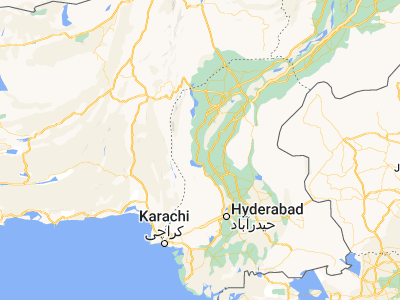 Map showing location of Dādu (26.73286, 67.77631)