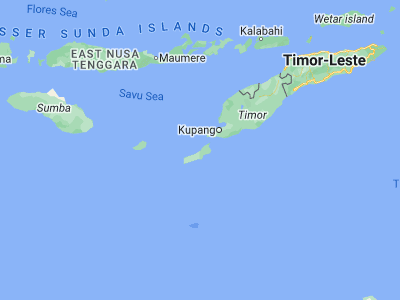 Map showing location of Daeosin Satu (-10.6245, 123.1965)