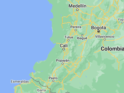 Map showing location of Dagua (3.65685, -76.68859)