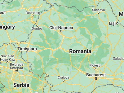 Map showing location of Daia Română (46.01667, 23.66667)