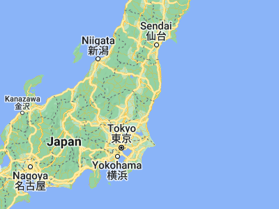 Map showing location of Daigo (36.76667, 140.35)