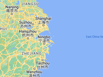 Map showing location of Daishan (30.24588, 122.19895)