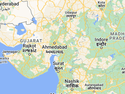 Map showing location of Dākor (22.75, 73.15)