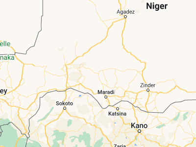 Map showing location of Dakoro (14.51056, 6.765)