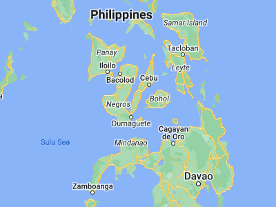 Map showing location of Dalaguete (9.7612, 123.5349)